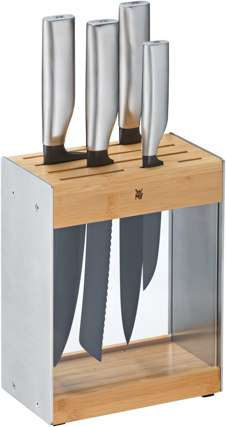 ست چاقو 5 پارچه وی ام اف آلمان- مدل WMF Ultimate schwarz به همراه استند چوبی